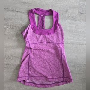 Pink Lululemon workout tank